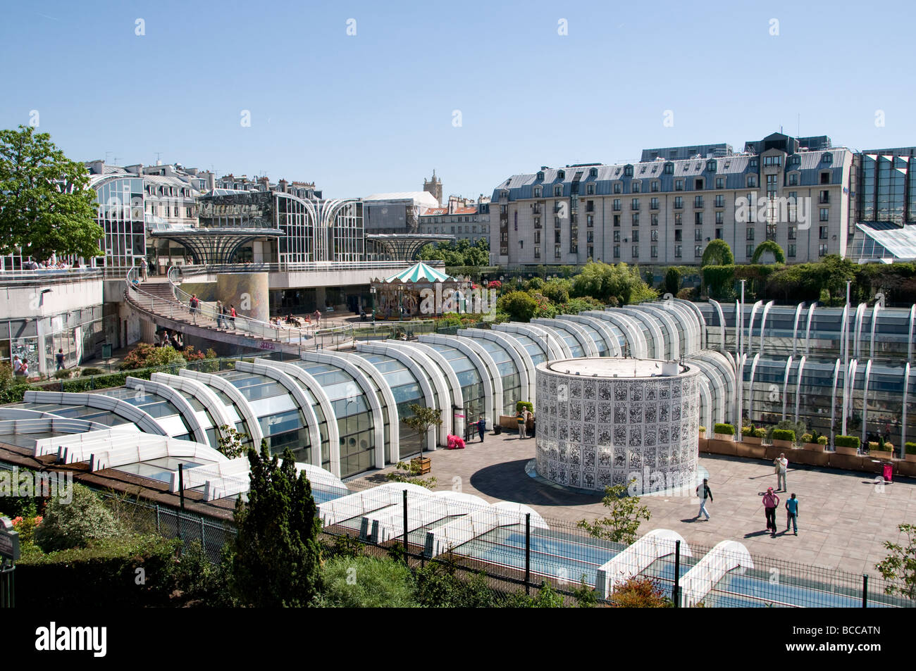 Paris France French Forum des Halles Shopping Mall Stock Photo - Alamy