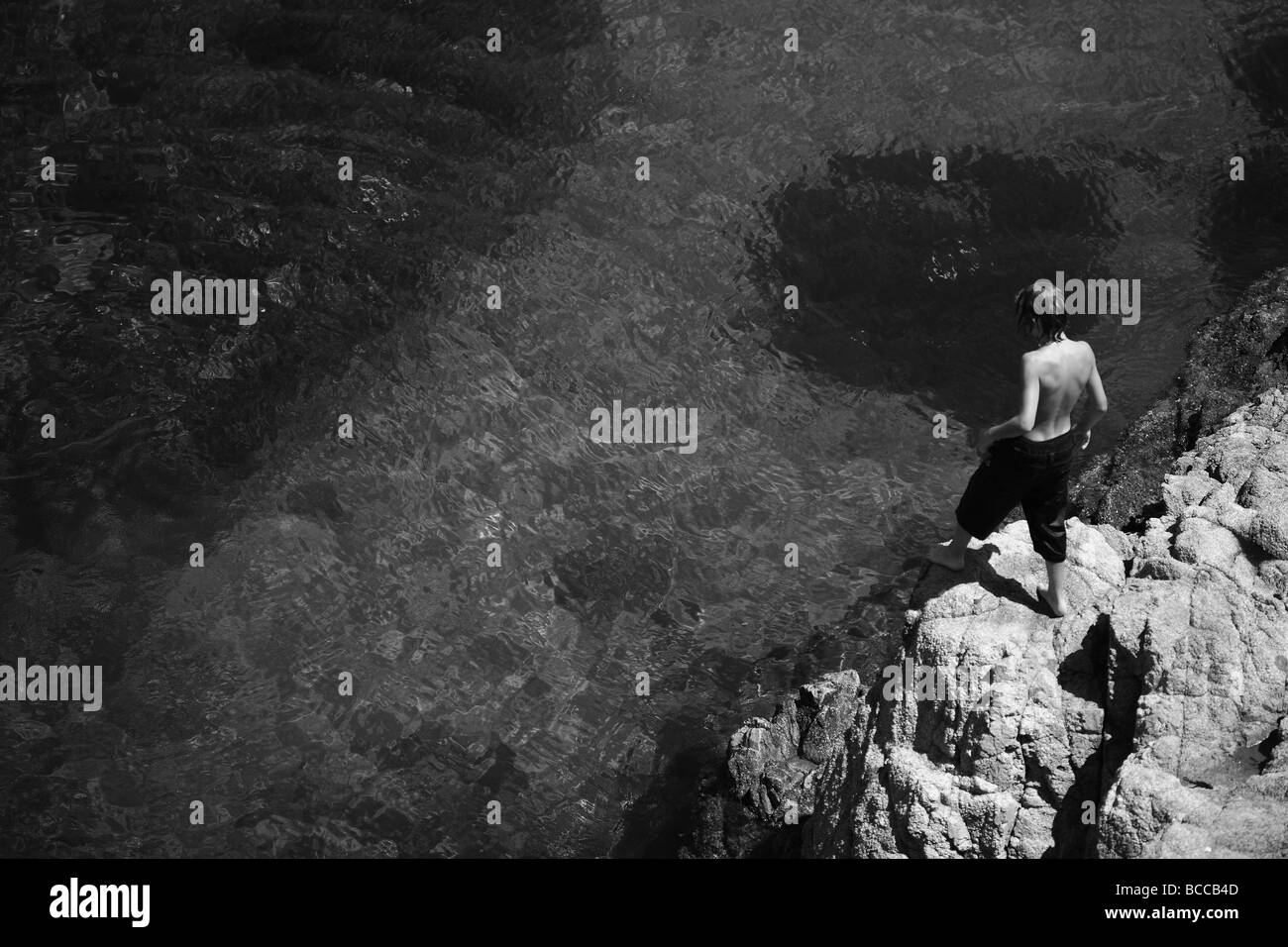 At the Edge Stock Photo Alamy