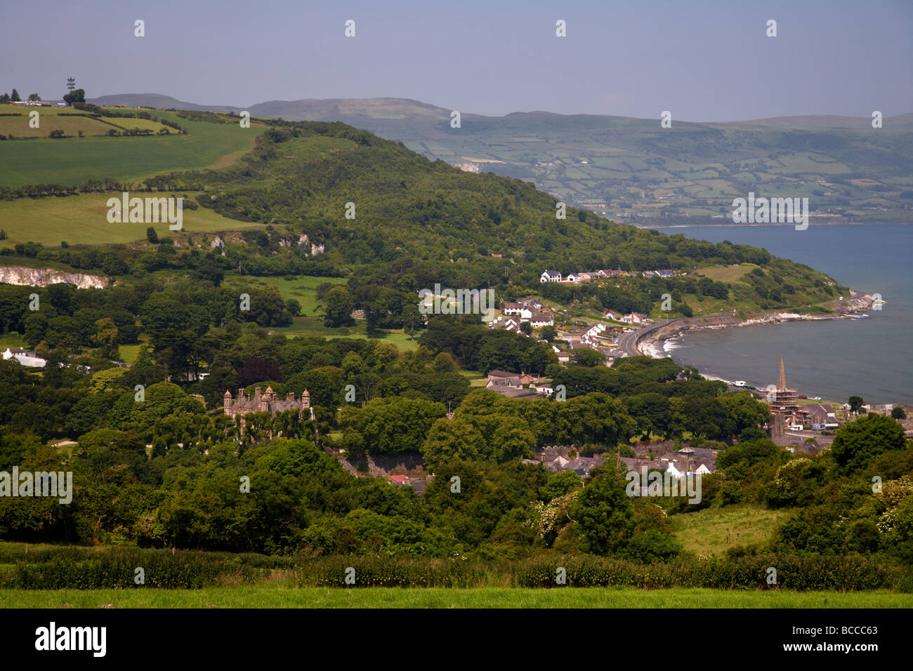 glenarm village and glen on the antrim coast county antrim northern
