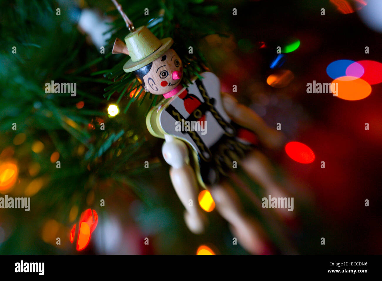 Christmas ornament hanging from a tree Stock Photo - Alamy