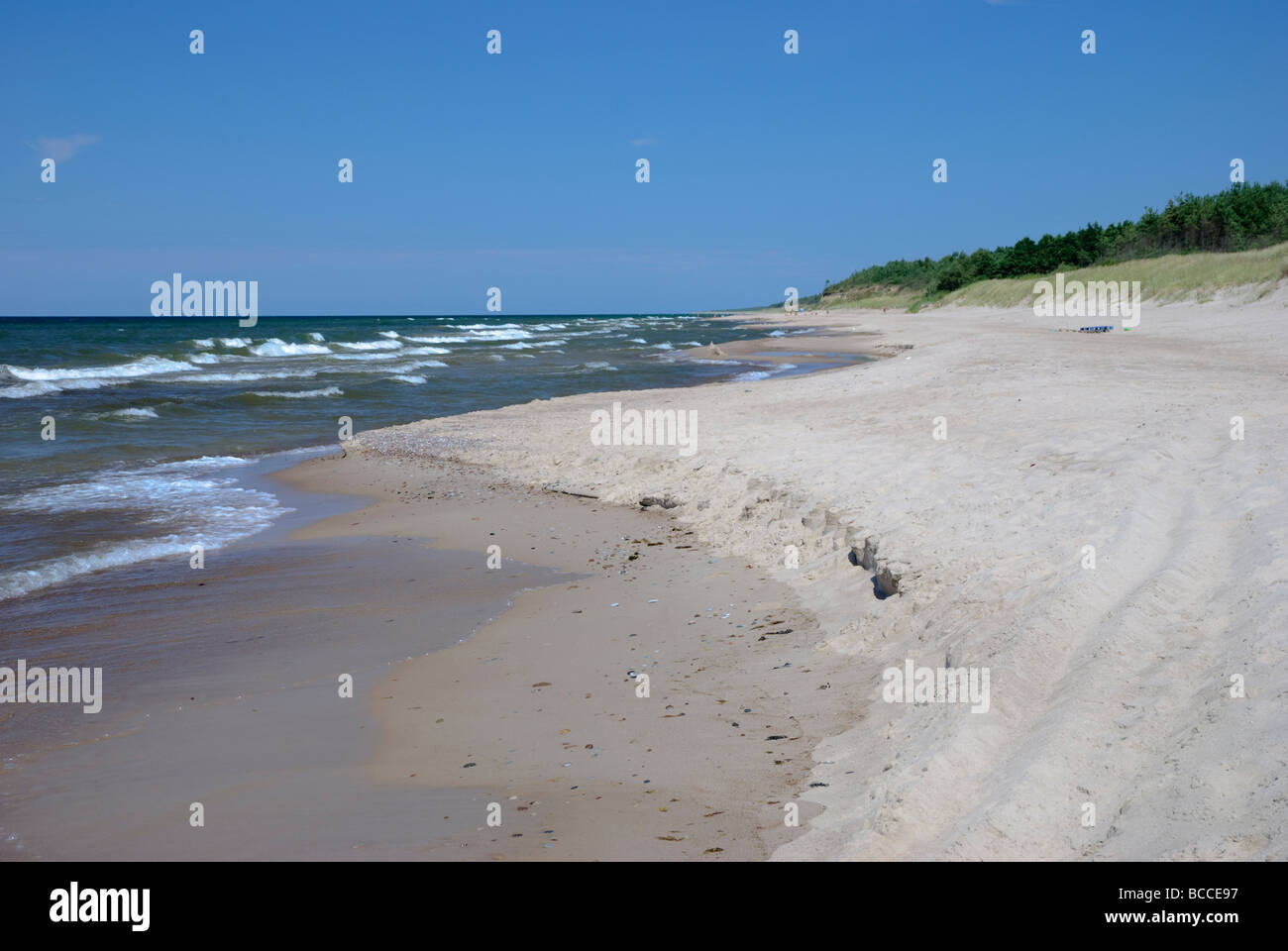 Baltic sea coast at Saraiki, Kurzeme, Latvia Stock Photo