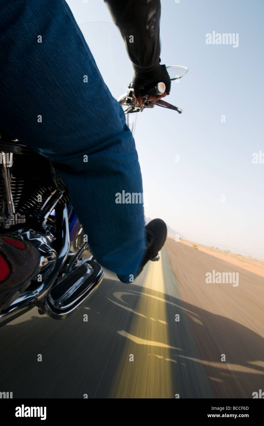 Harley Davidson motorbike in Dubai Stock Photo Alamy