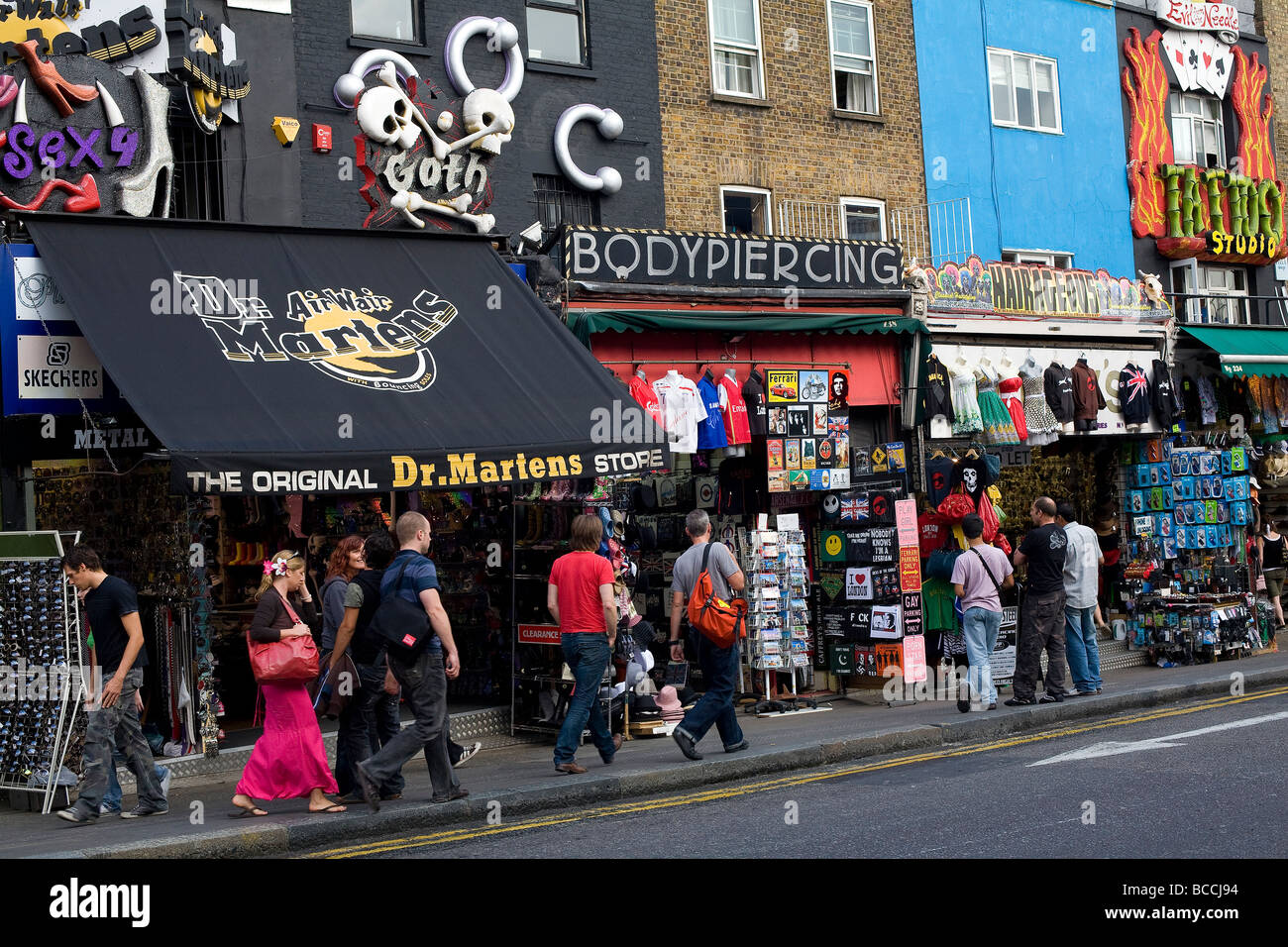 United Kingdom, London, Camden High Street, Dr. Martens shoe shop Stock  Photo - Alamy