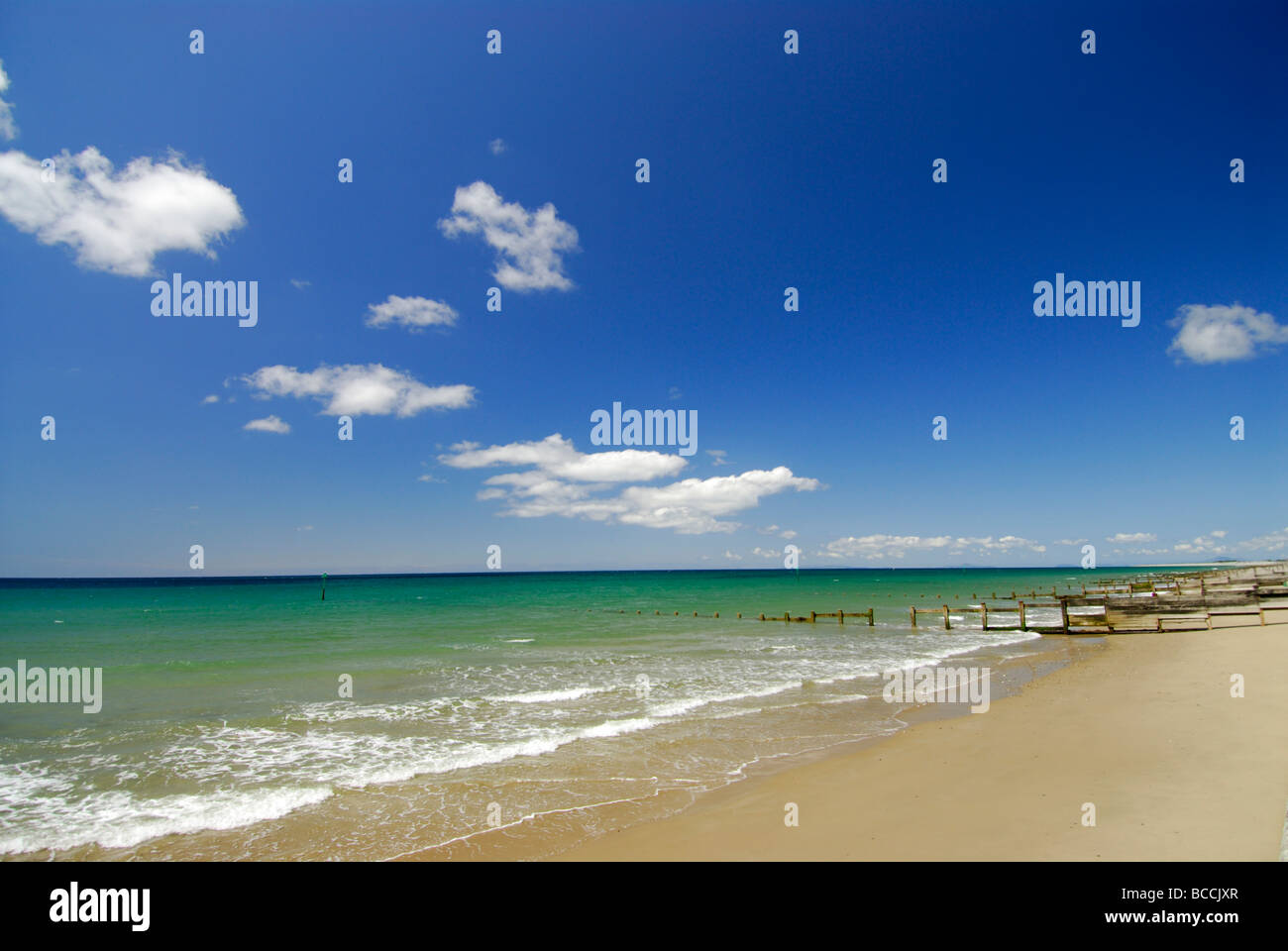 Tywyn Beach Gwynedd  North Wales UK Stock Photo