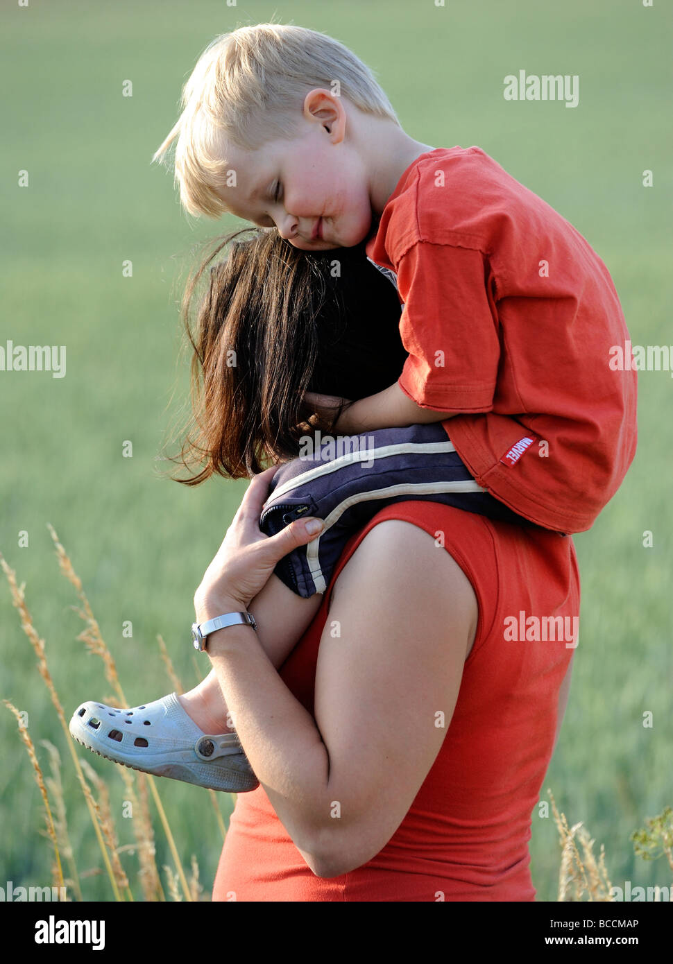 Beautiful Young Girl Giving Piggyback Ride To Stock Photo - Image of  beauty, good: 43889816