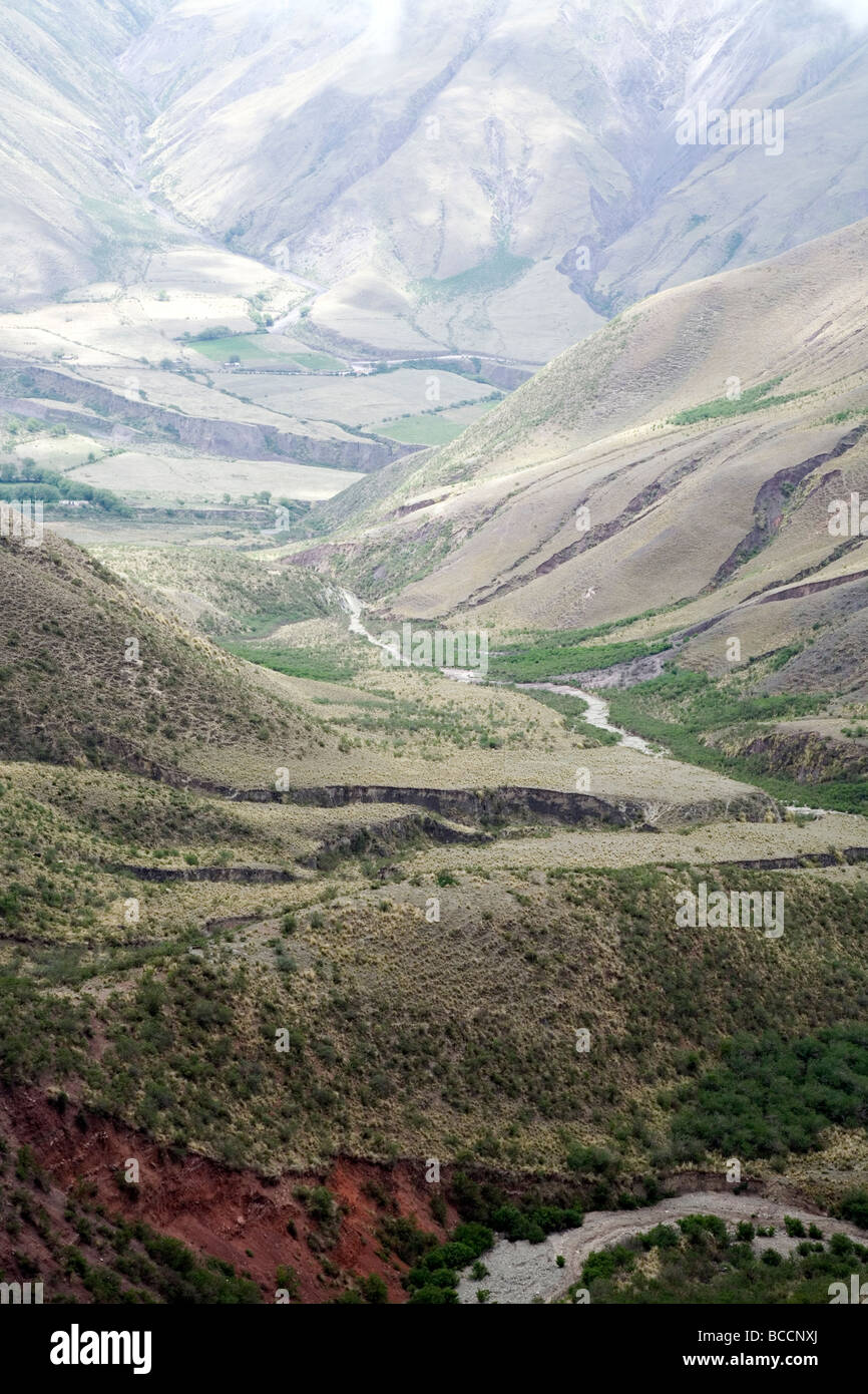 Cuesta del Obispo, from the Piedra del Molino, Route 33, Salta Province, Argentina Stock Photo