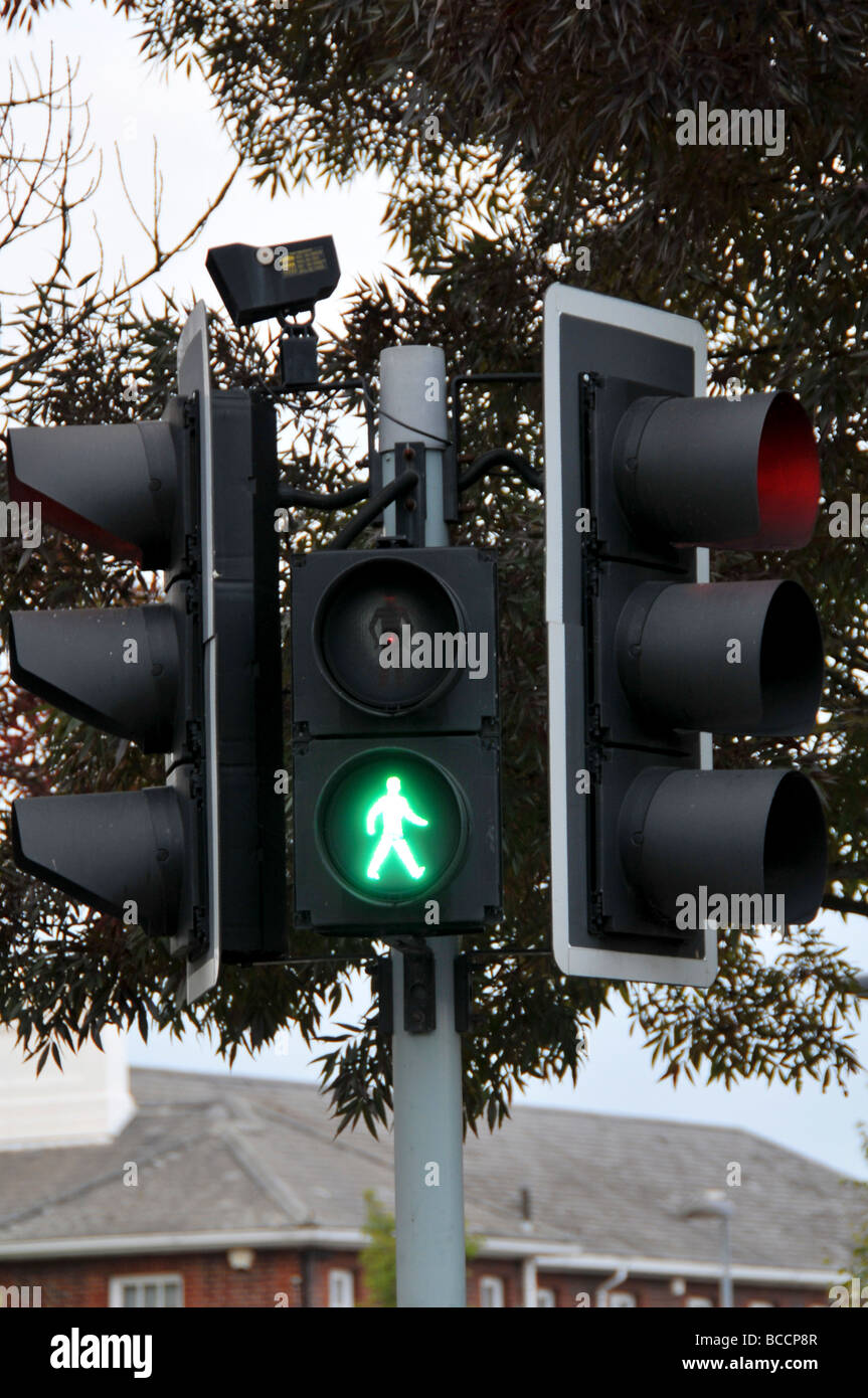 Pedestrian traffic light Stock Photo