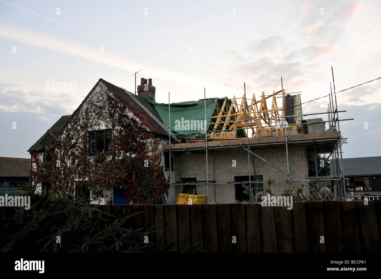 UK house renovation Stock Photo Alamy