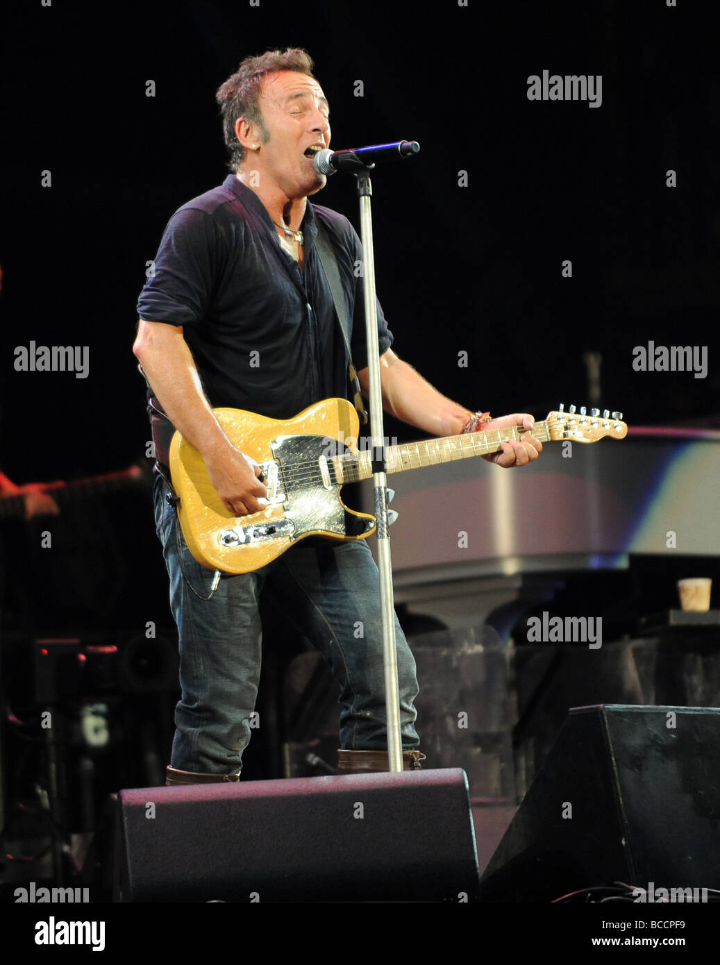 Bruce Springsteen and the E Street band glastonbury 2009 Stock Photo