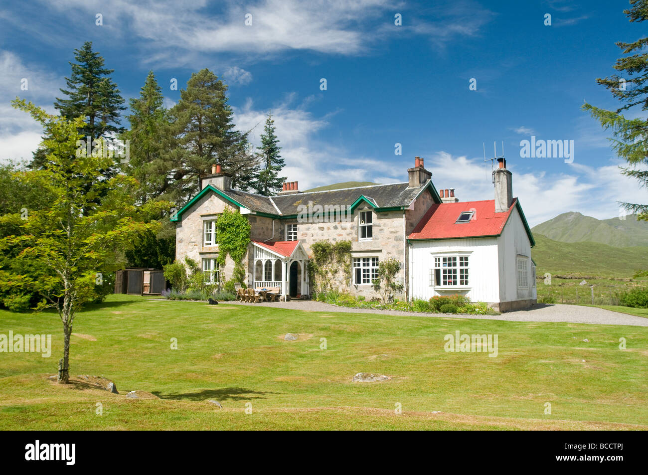 Pait Lodge at the head of Loch Monar Invernessshire, Highland Region