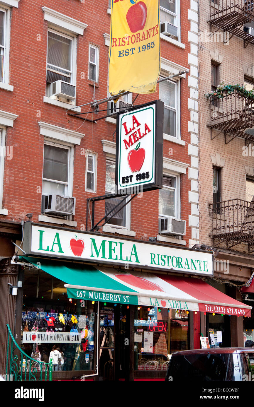 Little Italy Umbertos Clam House Manhattan New York City USA Stock Photo -  Alamy