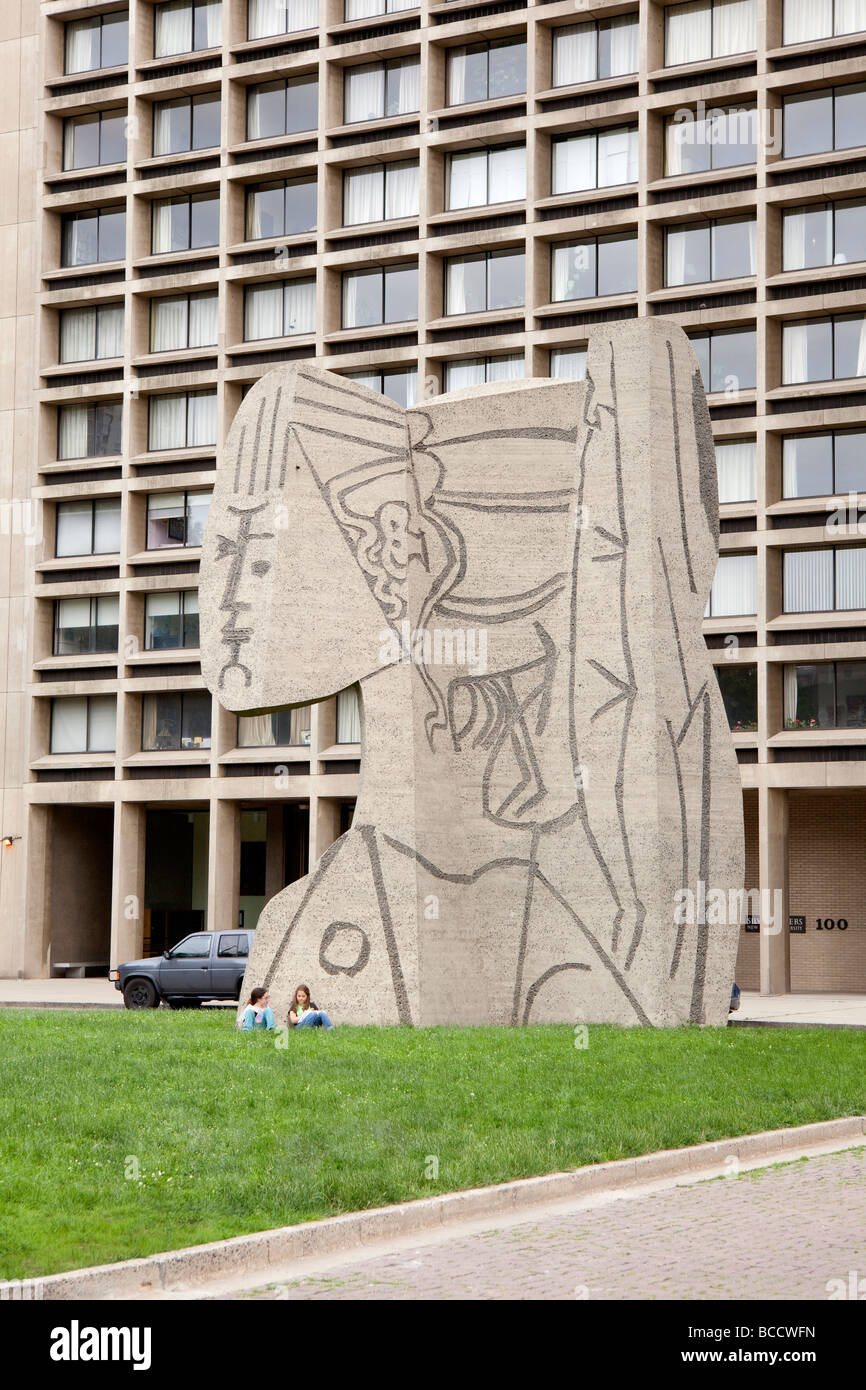 Picasso statue in NYC Stock Photo