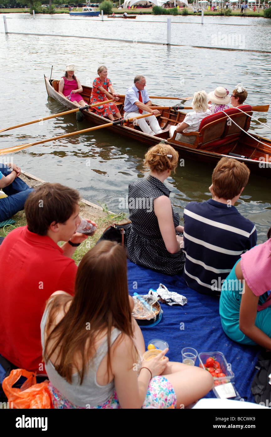 Henley Royal Regatta, HenleyonThames, Oxfordshire, England, UK Stock