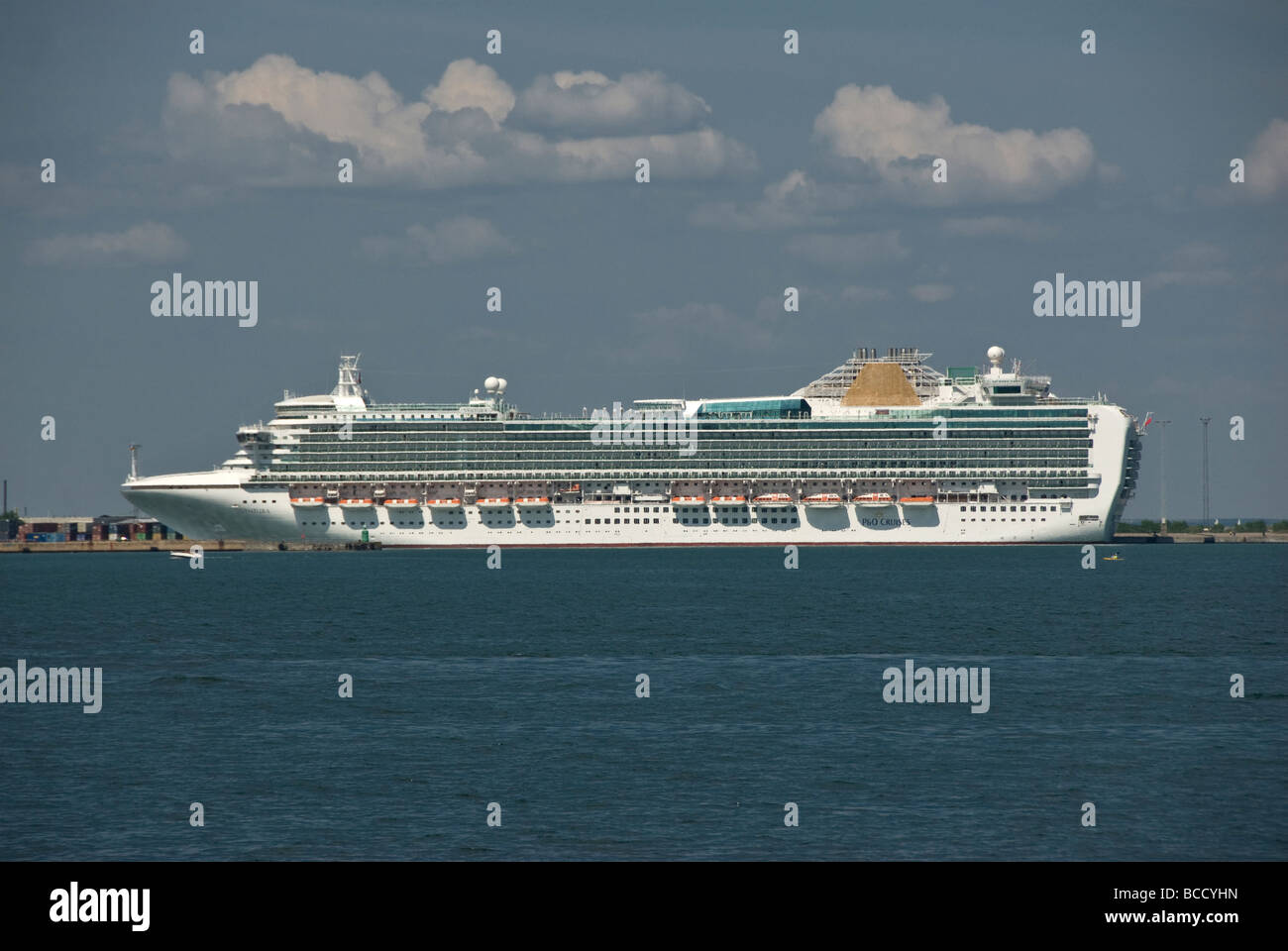 P & O Cruise liner Ventura berthed at Copenhagen Stock Photo