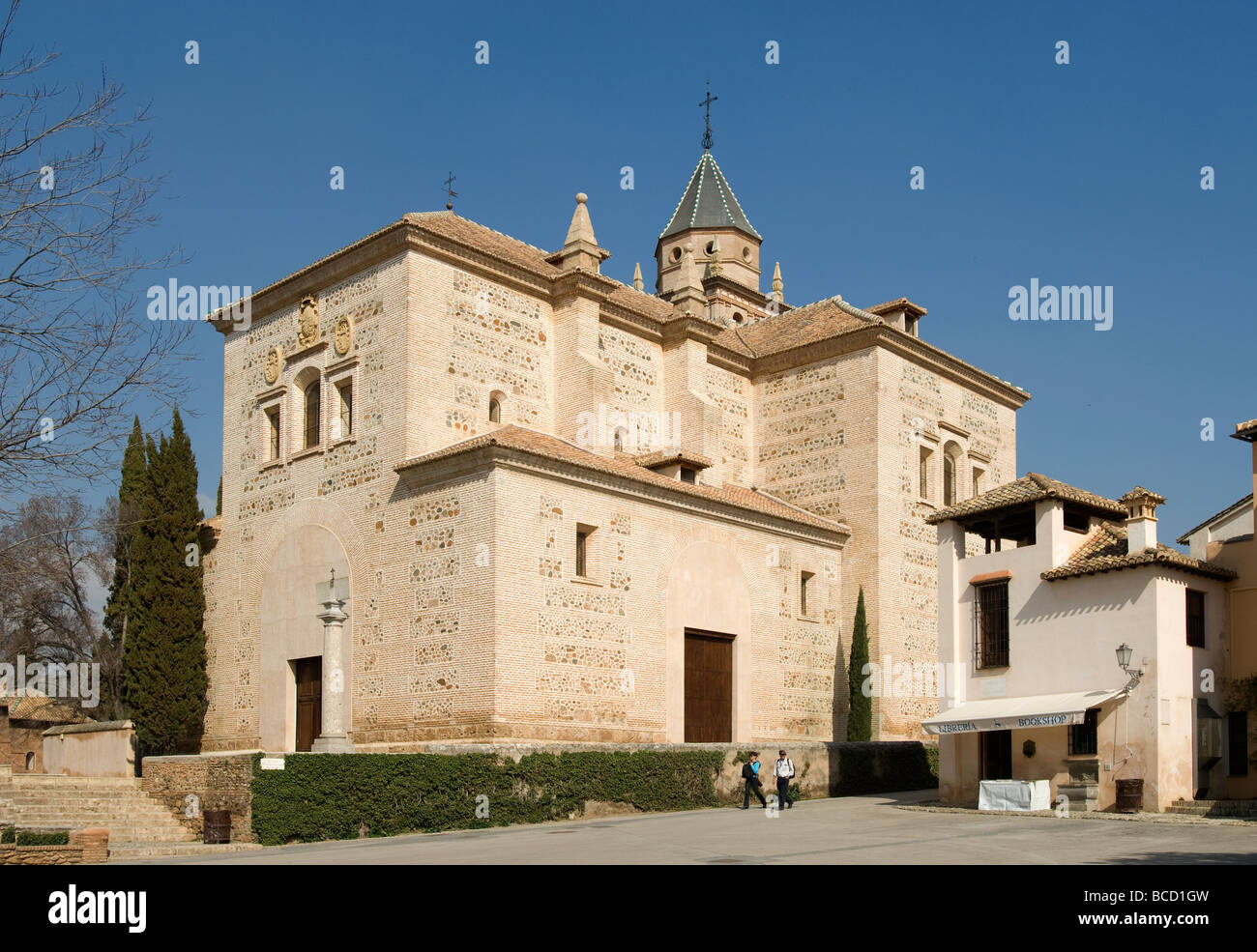 Alhambra Palace, Granada, location, Spain, Espana, Stock Photo