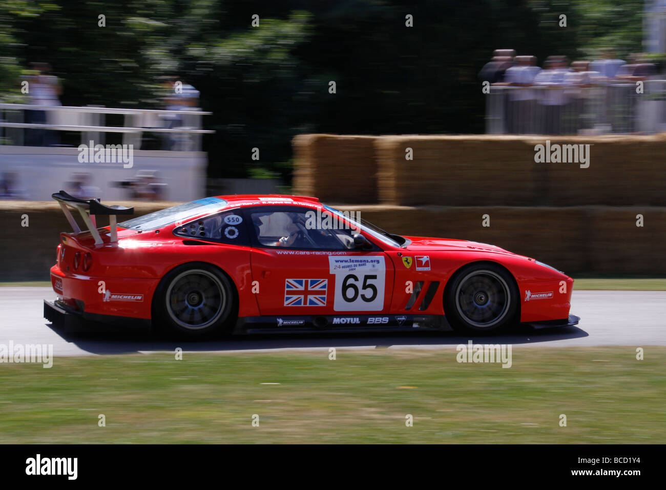 Ferrari Maranello 550 from the 2004 le mans 24 hour race at the 2009 goodwood festival of speed Stock Photo