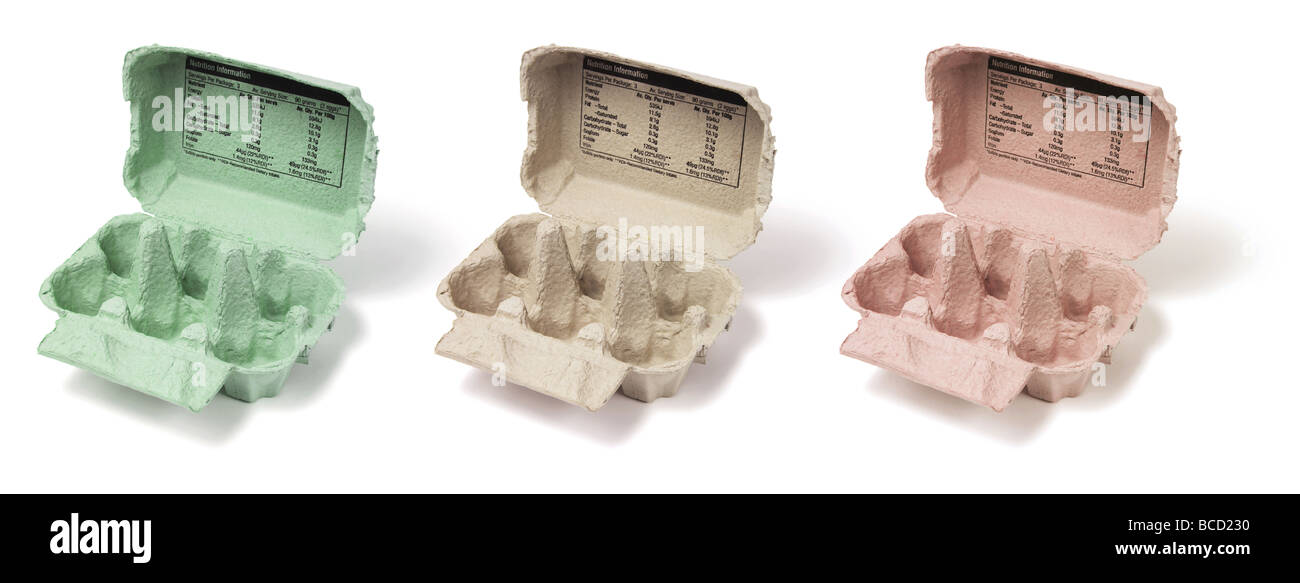 Empty Egg Cartons Stock Photo Alamy