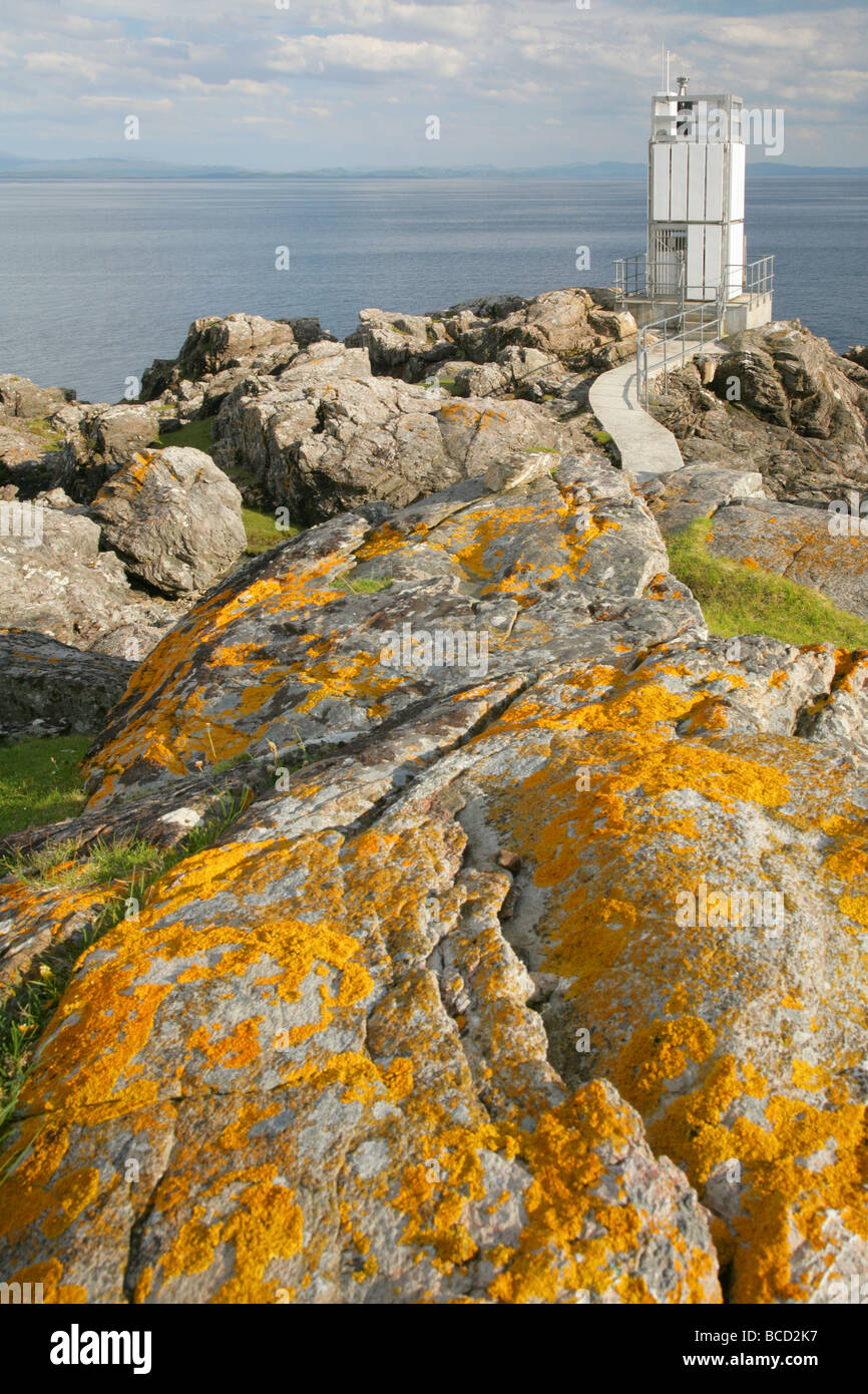 Point of Sleat Lighthouse, Isle of Skye, Scotland. Stock Photo