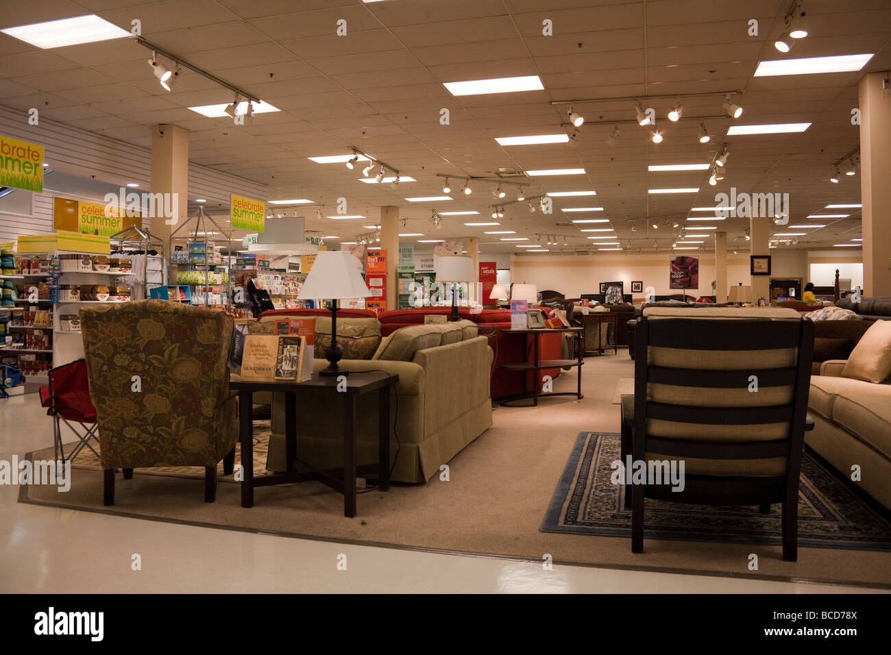 Furniture section of Sears department store, Coquitlam Center Mall, Coquitlam, BC, Canada Stock Photo
