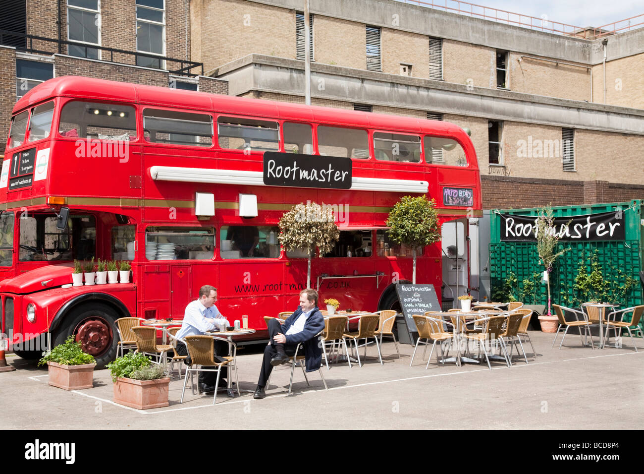 Rootmaster, Grill and Bar, Old Truman Brewery, East London, UK Stock Photo