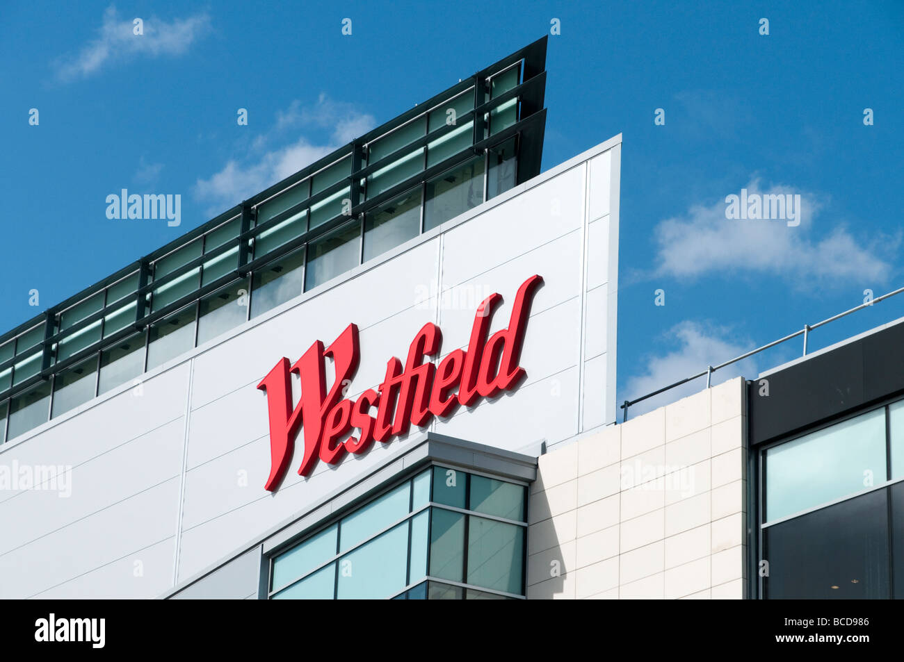 Westfield London shopping centre, White City, England UK Stock Photo