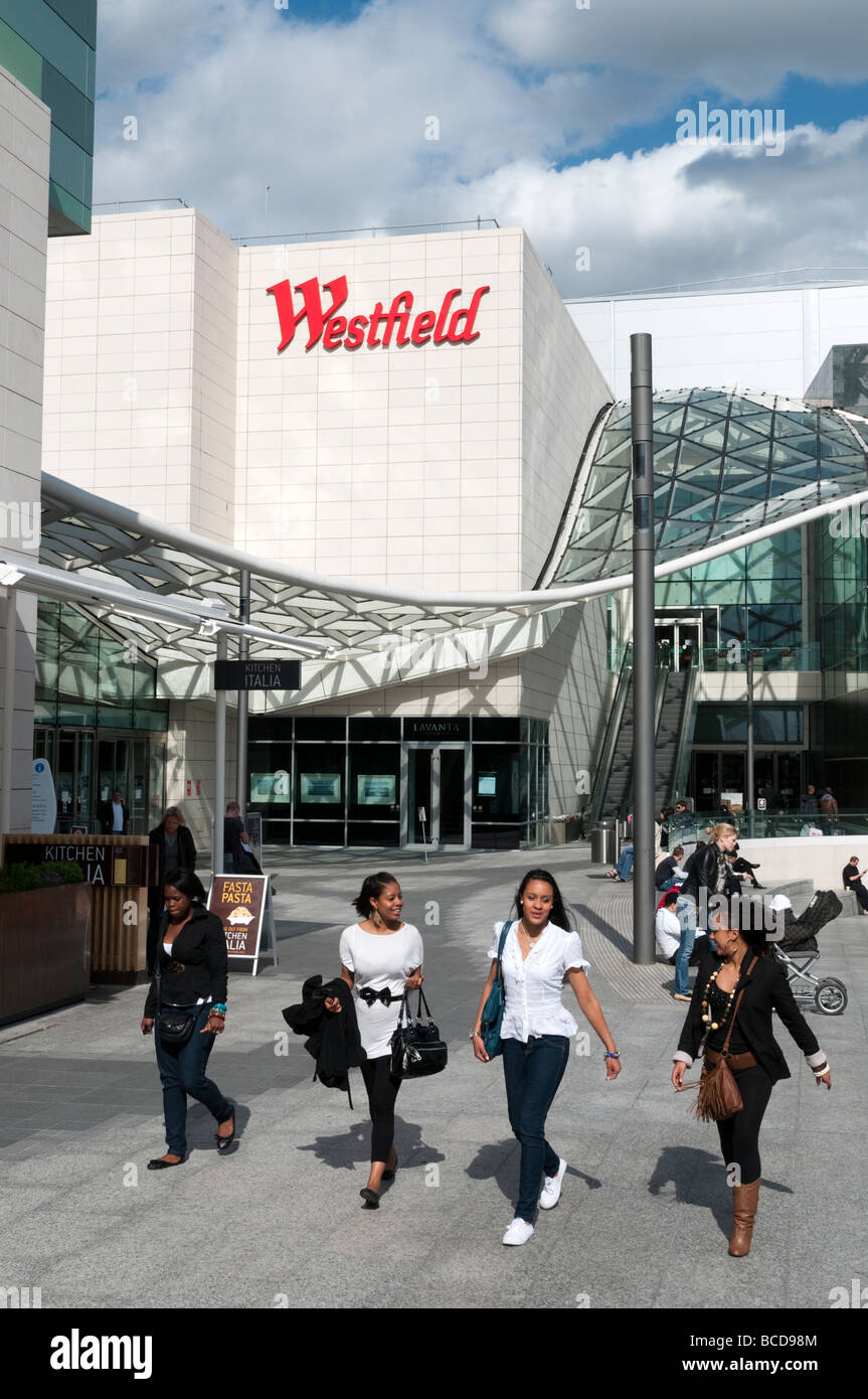Westfield London shopping centre, White City, England UK Stock Photo