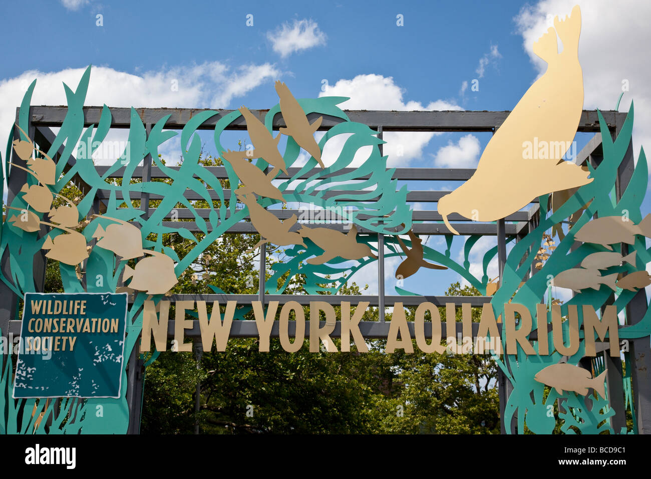New York Aquarium In Coney Island New York Stock Photo Alamy