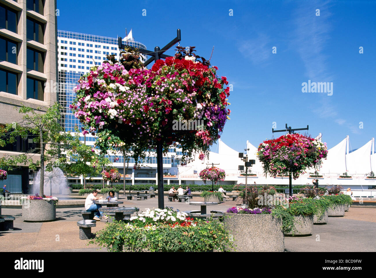 Urban garden plaza people pacific place hires stock photography and