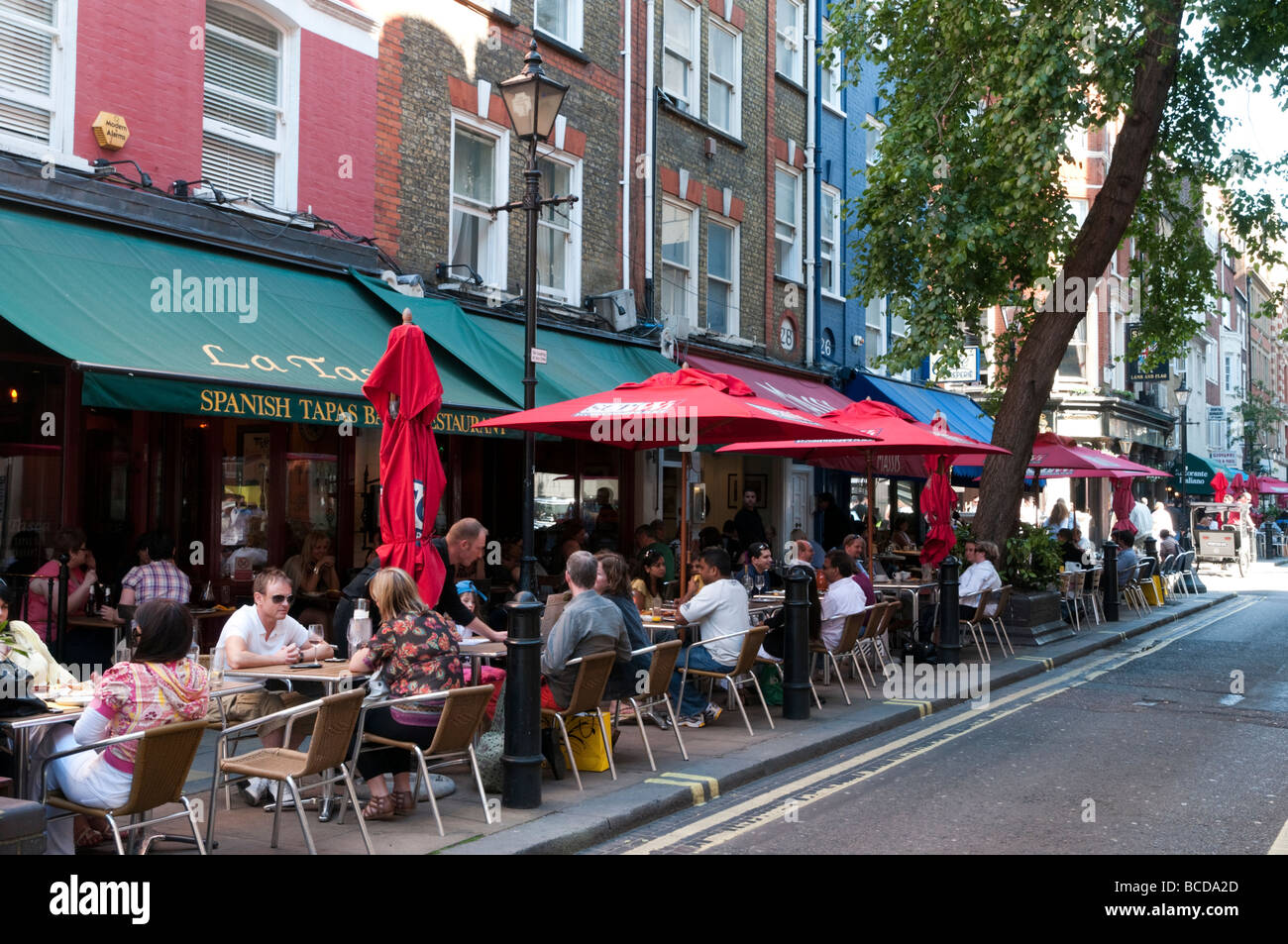 Restaurants in St Christopher's Place in the West End London England UK Stock Photo