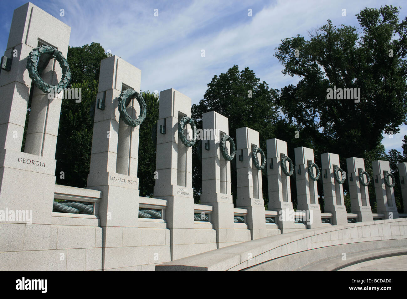 The National World War Two Memorial, Washington D.C. Stock Photo