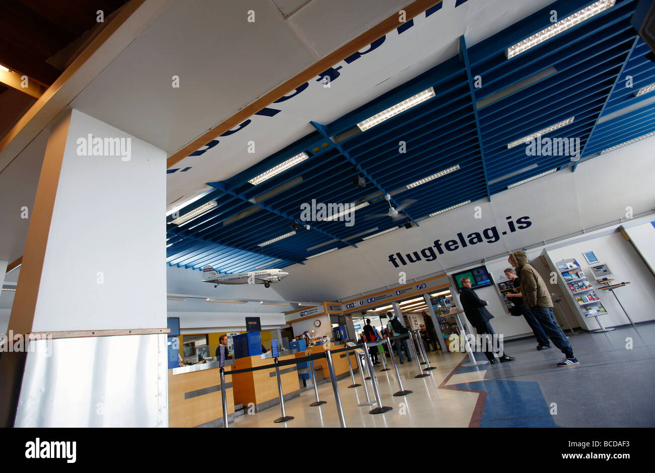 The airport for domestic flights, Reykjavík, Iceland Stock Photo