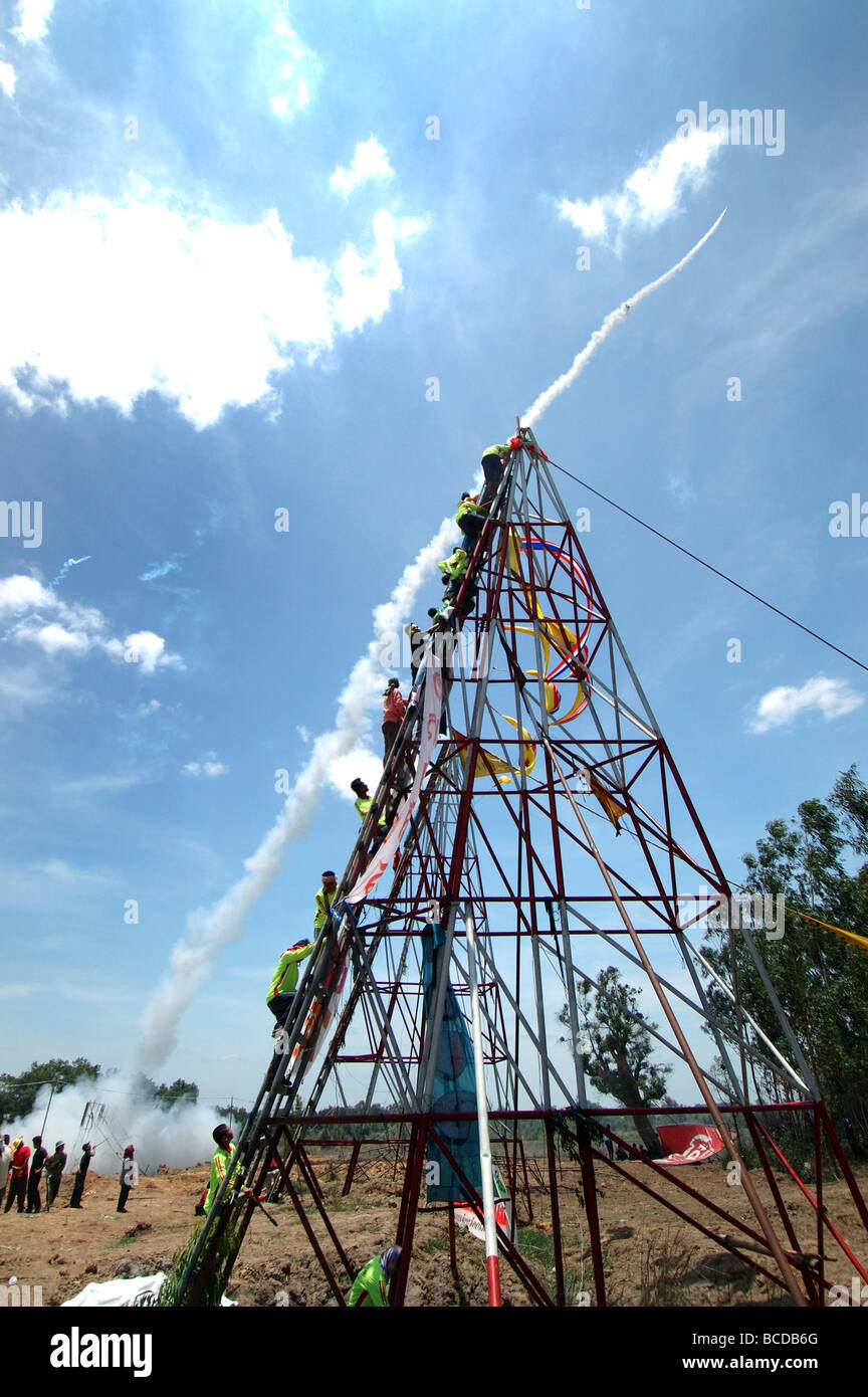 The Rocket Festival in Yasothon Thailand Stock Photo Alamy