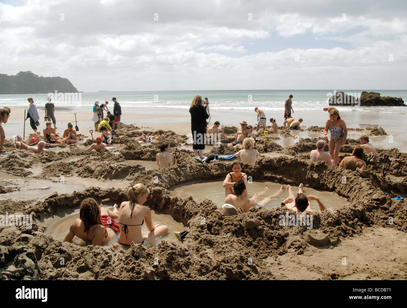 Hot Water Beach, The Coromandel, New Zealand Stock Photo