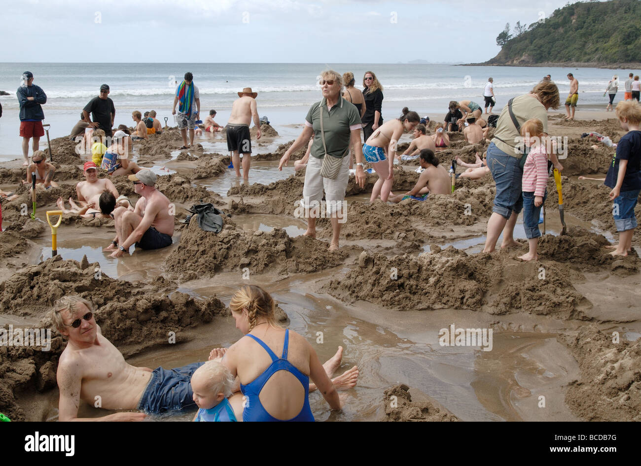 Hot Water Beach, The Coromandel, New Zealand Stock Photo