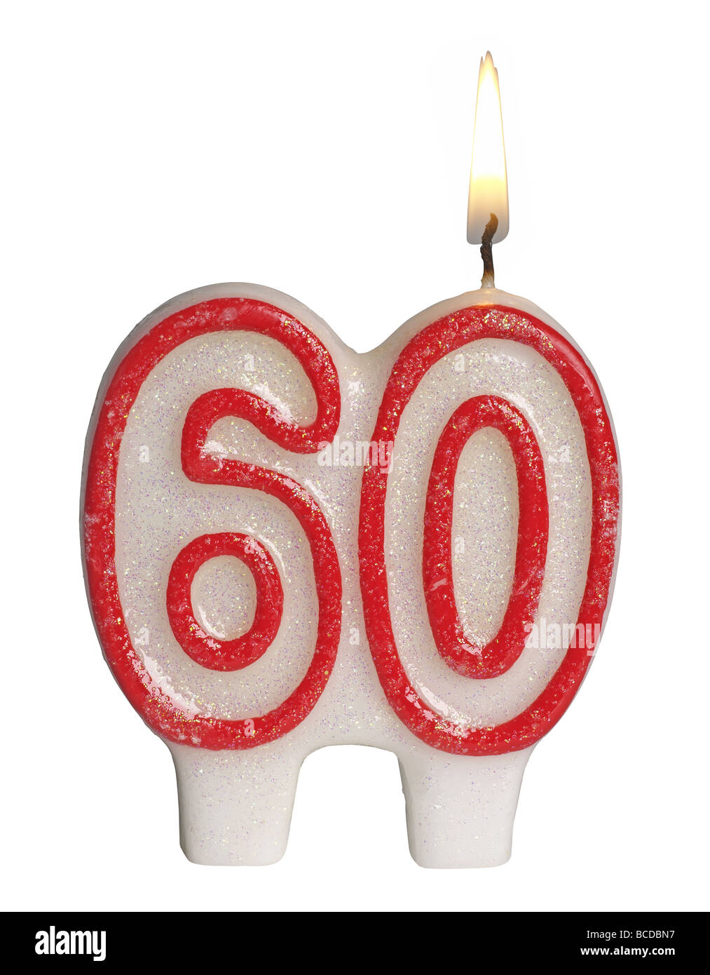 Number 60 birthday candle Stock Photo Alamy