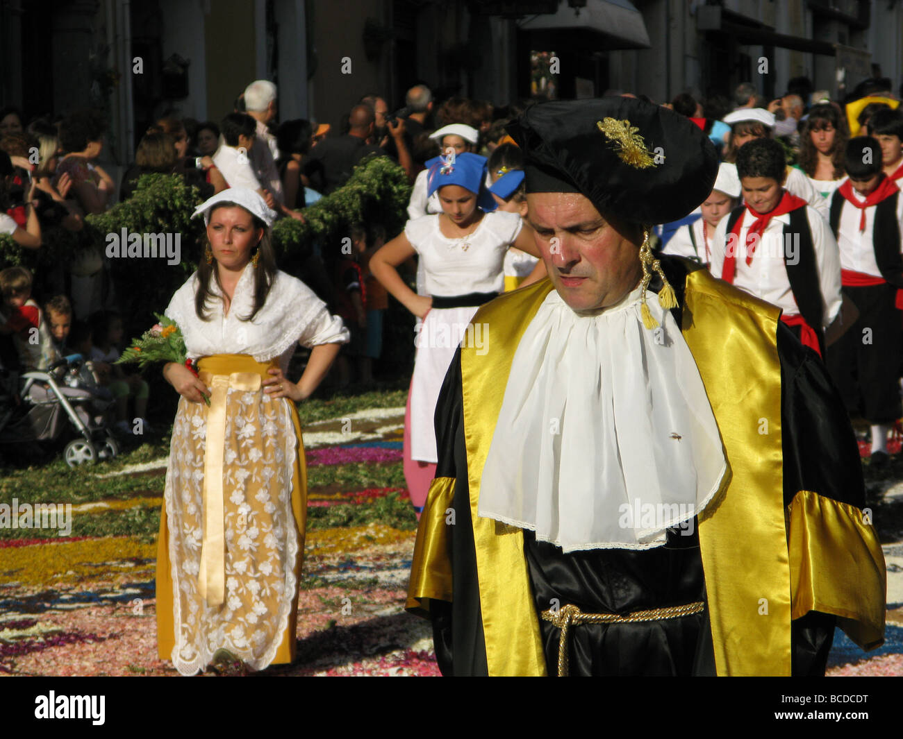 Carnival Infiorata Flowers Petals Designs Festival In Genzano, Lazio 