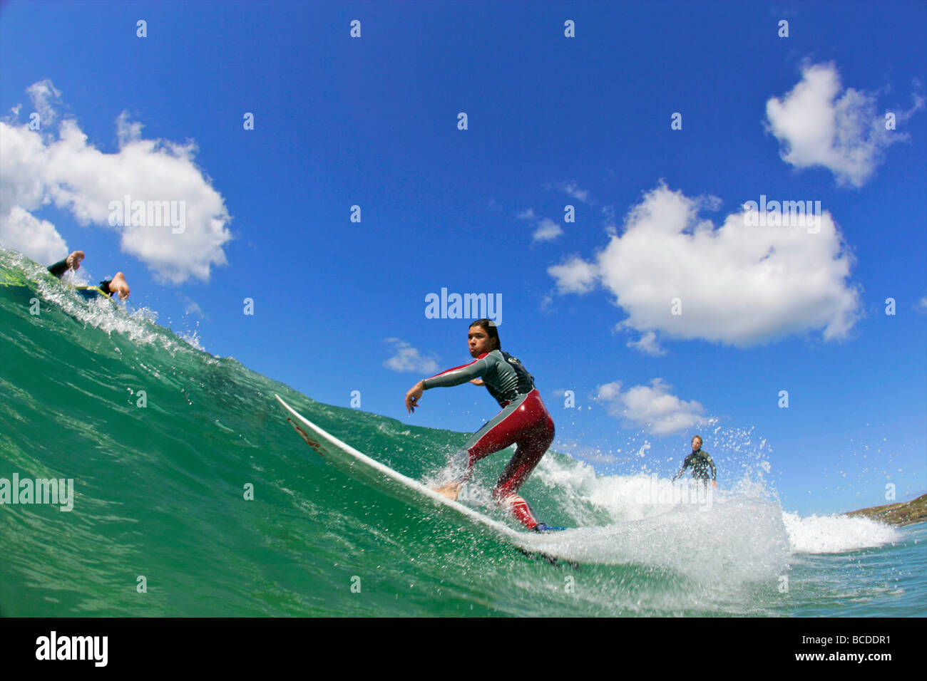 British surfer Jake Down riding at his local surf spot Gwithian Beach  Cornwall Stock Photo - Alamy