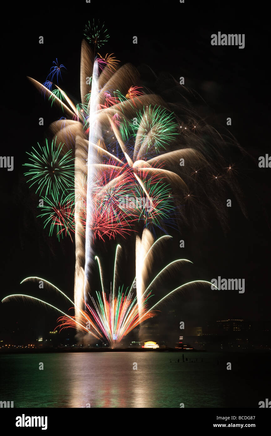 The annual Macy's Fourth of July fireworks extravaganza lights the sky ...