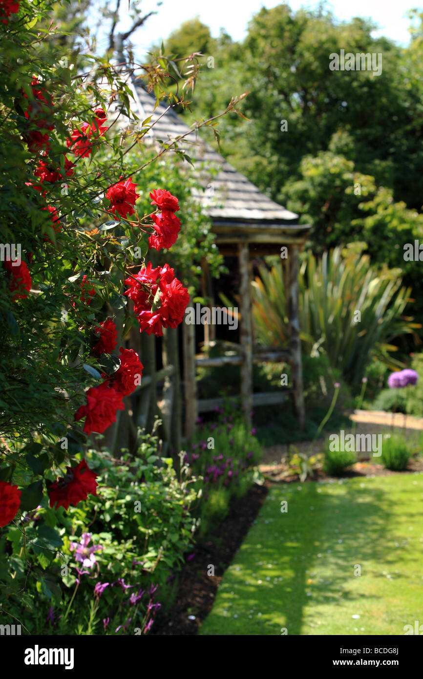 An English Country Garden in summer Stock Photo - Alamy