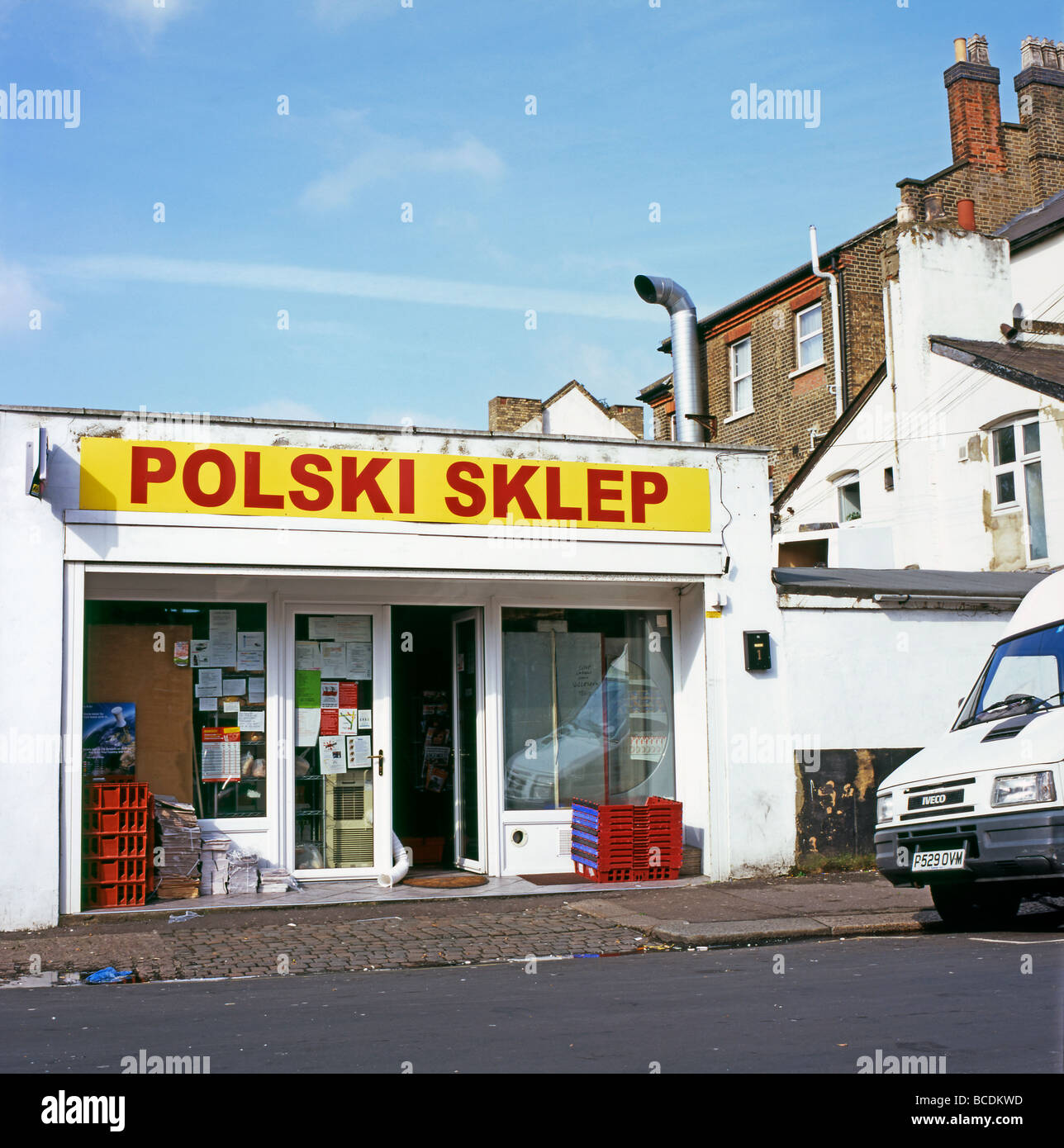 Polski Sklep a Polish shop in Walthamstow London England UK  KATHY DEWITT Stock Photo