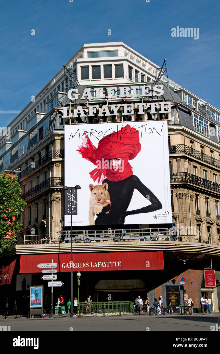 Galeries Lafayette Paris France Fashion Trendy Stock Photo