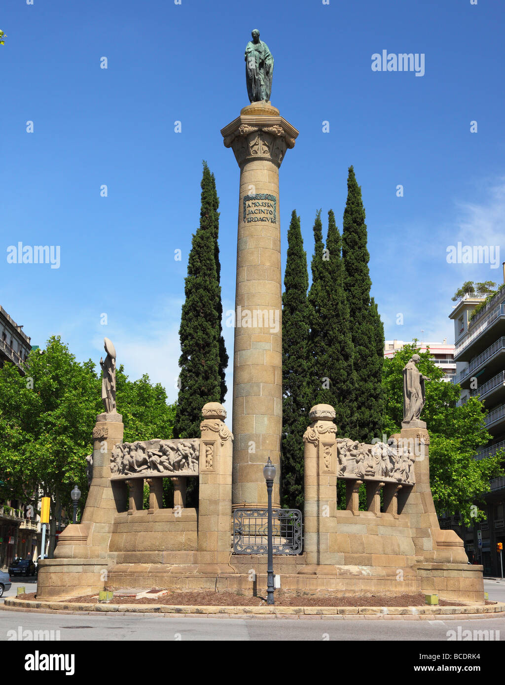 Monument Barcelona Catalunya Spain Stock Photo