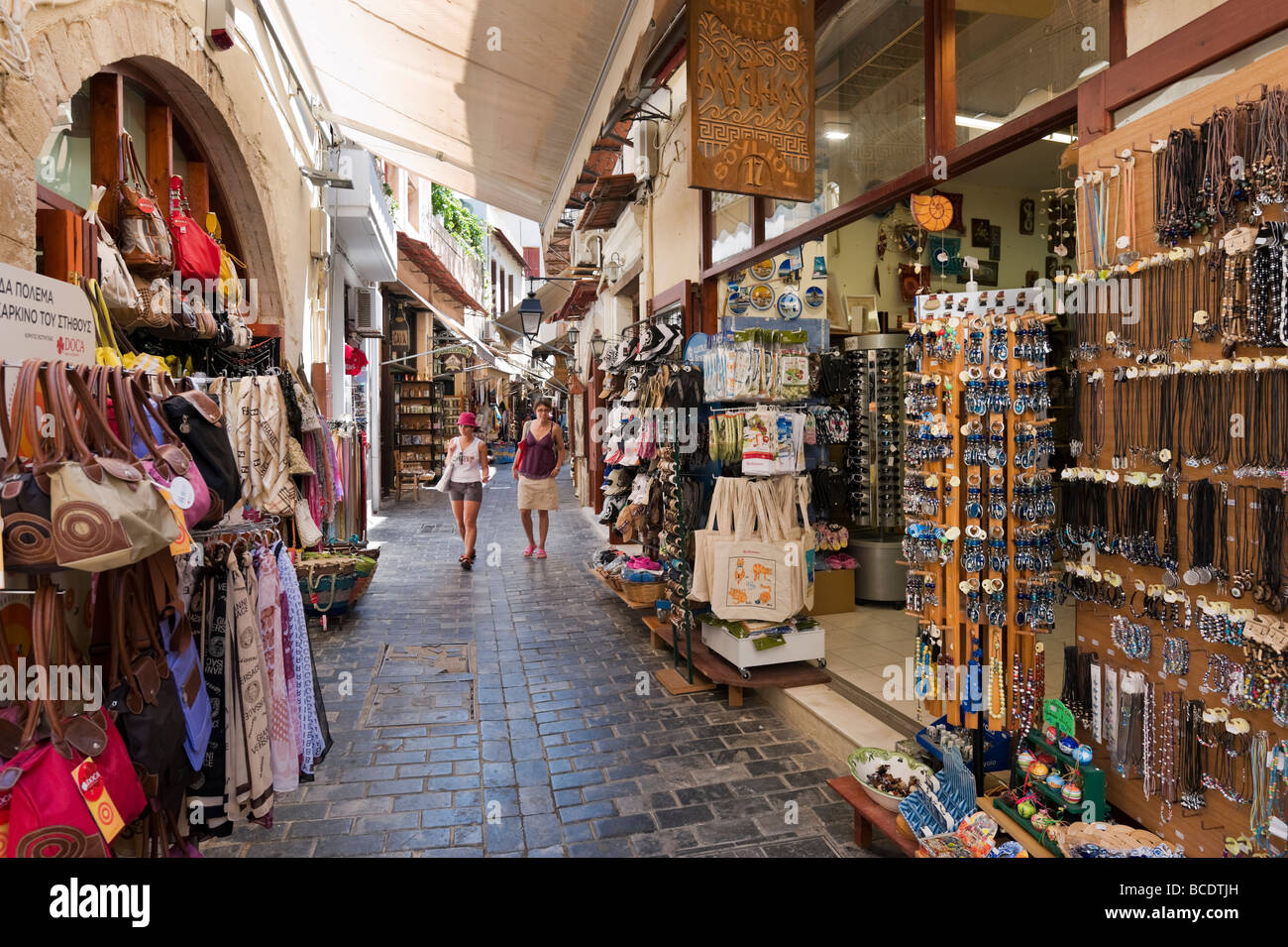 Rethymno shopping hi-res stock photography and images - Alamy