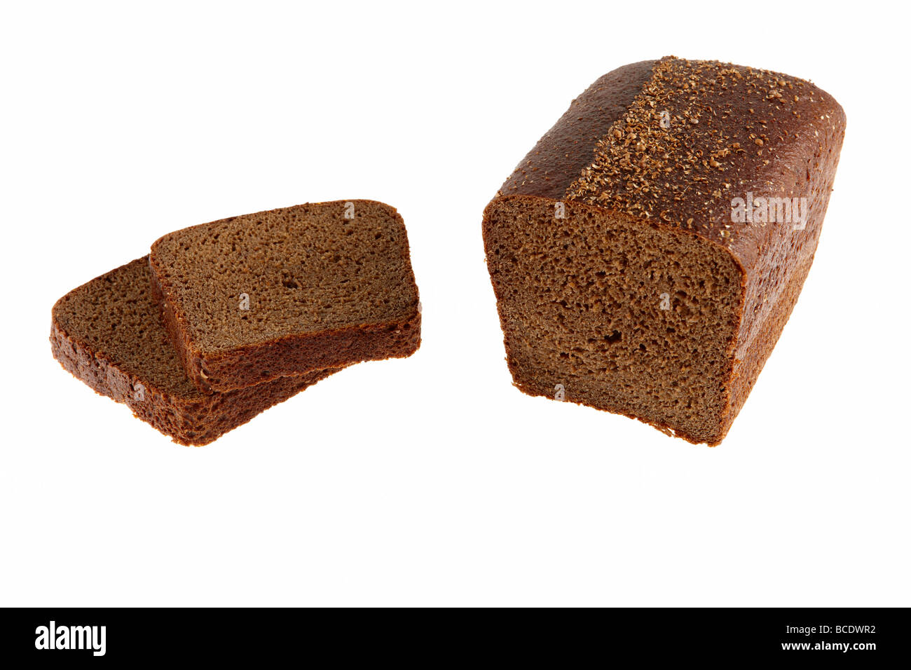 Genuine Russian whole grain rye Borodinsky bread, sweetened with