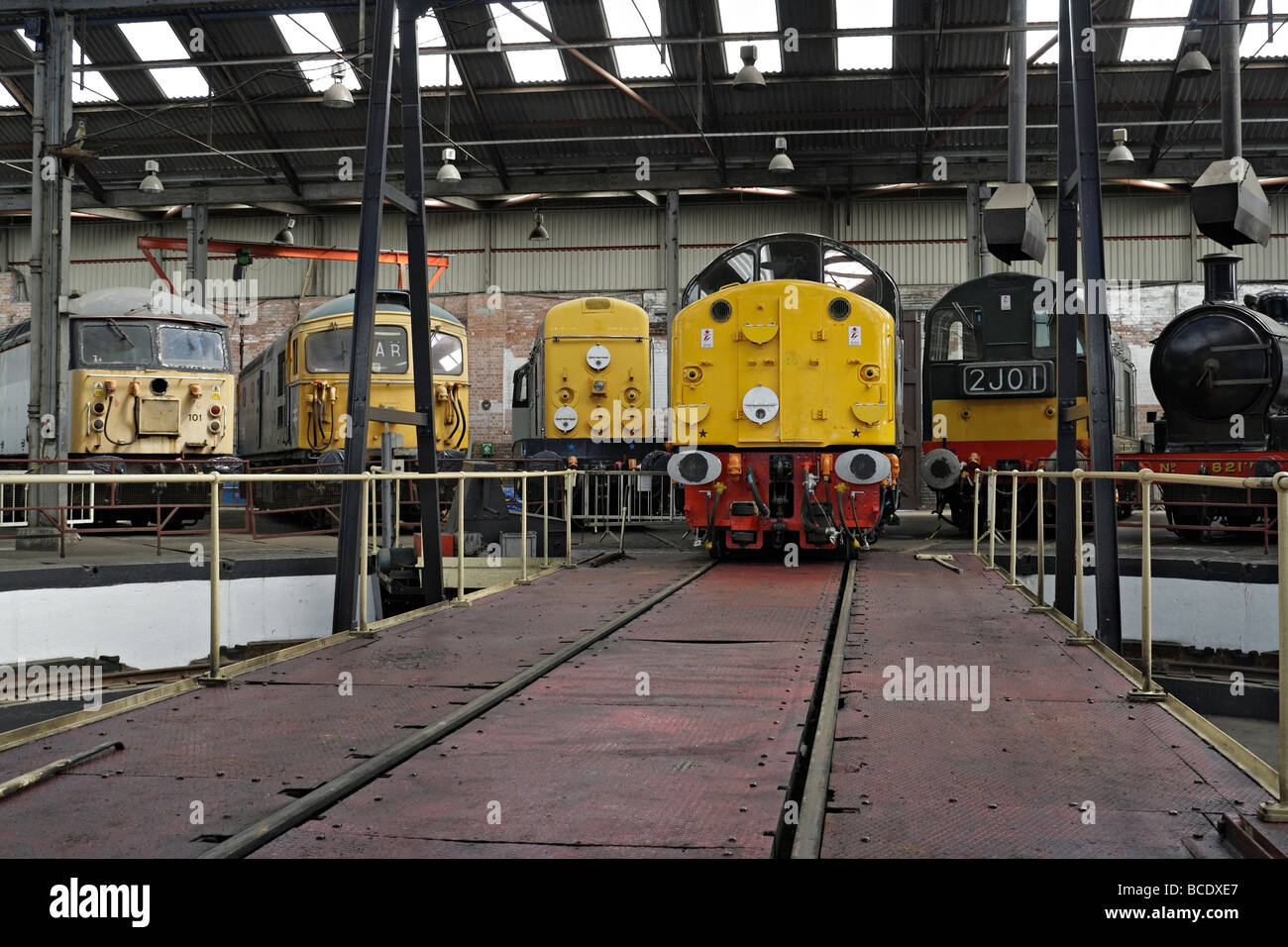 Preserved Railway Engines Inside Barrow Hill Roundhouse Chesterfield 