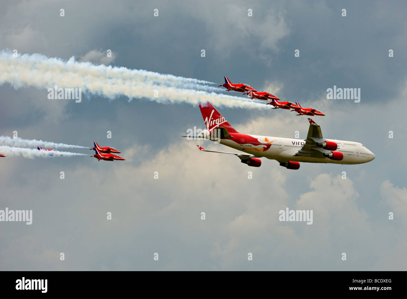 Virgin red arrows hires stock photography and images Alamy