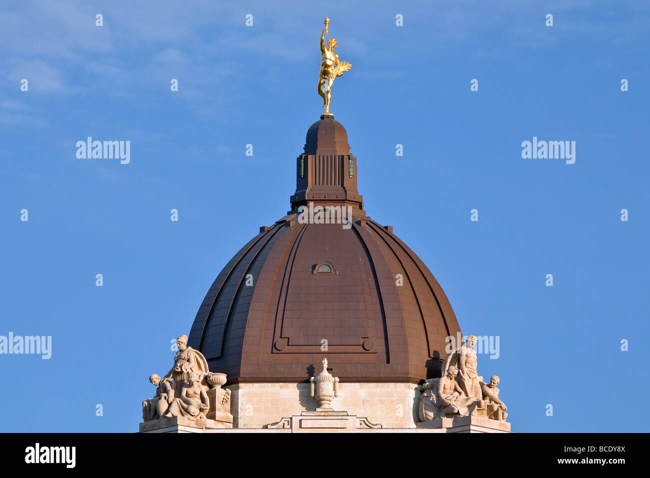 Golden boy statue manitoba legislative hires stock photography and