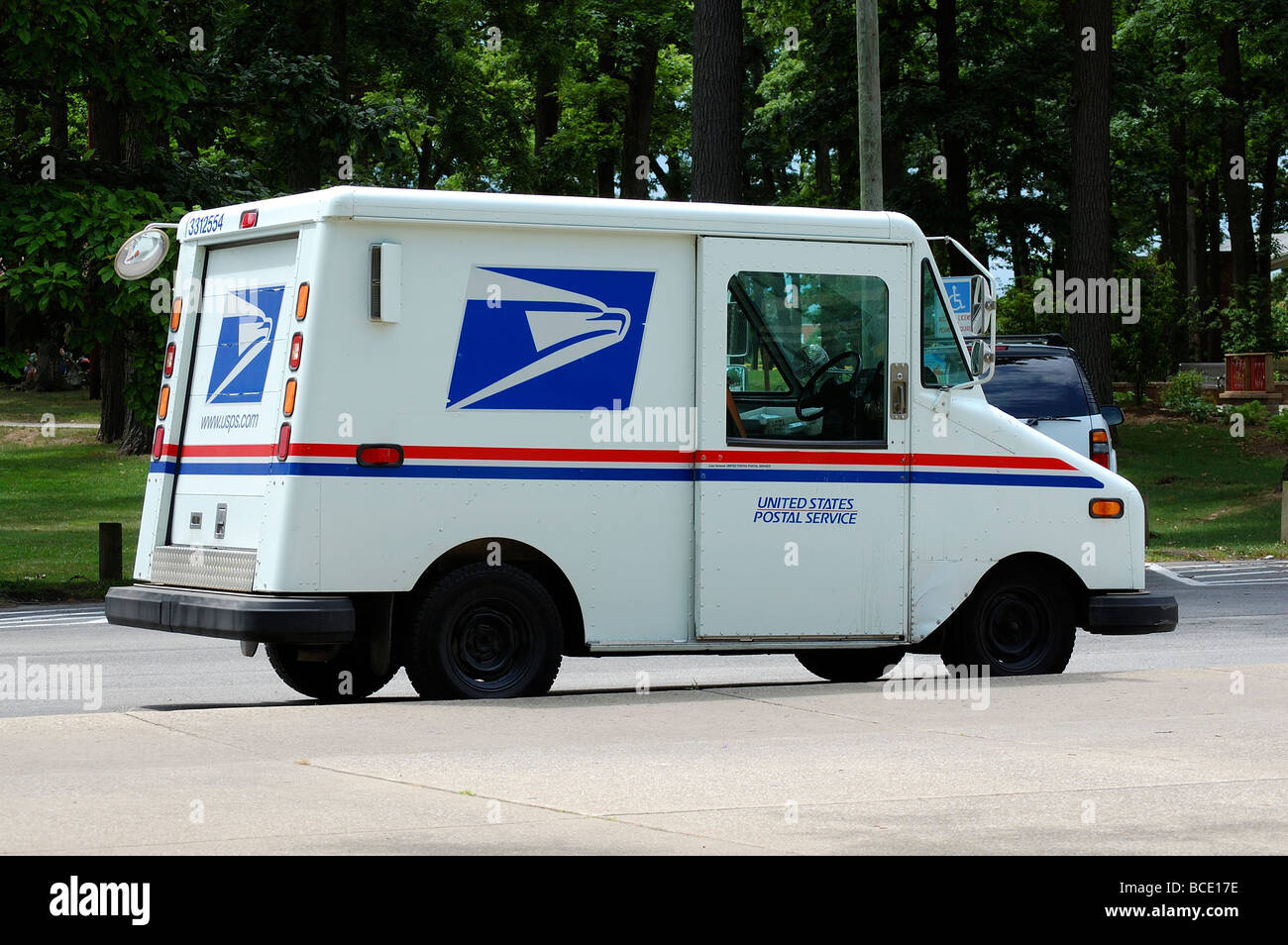 USPS Mail Truck Stock Photo