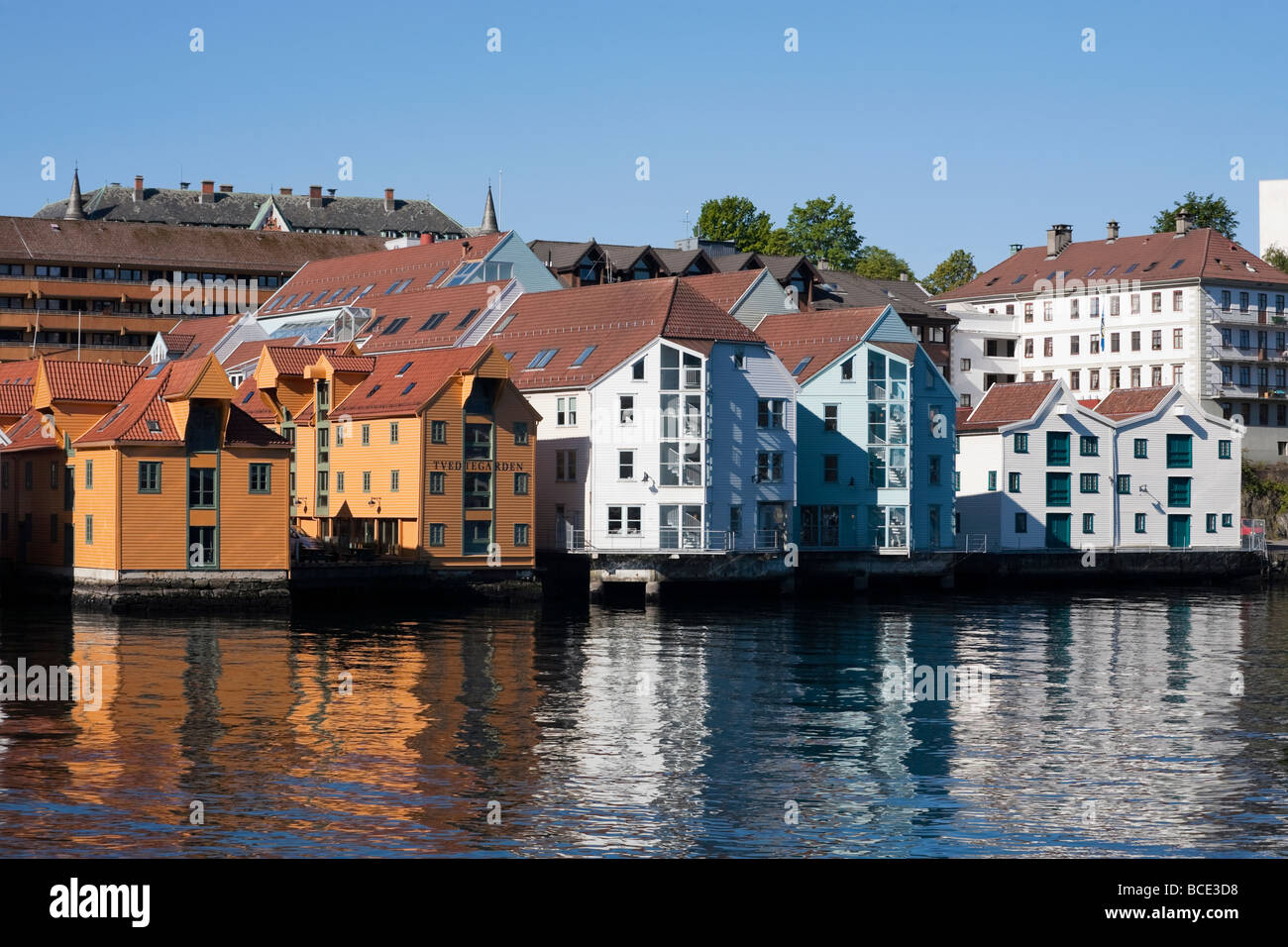 Apartment building with balconies in Bergen Norway Stock Photo Alamy