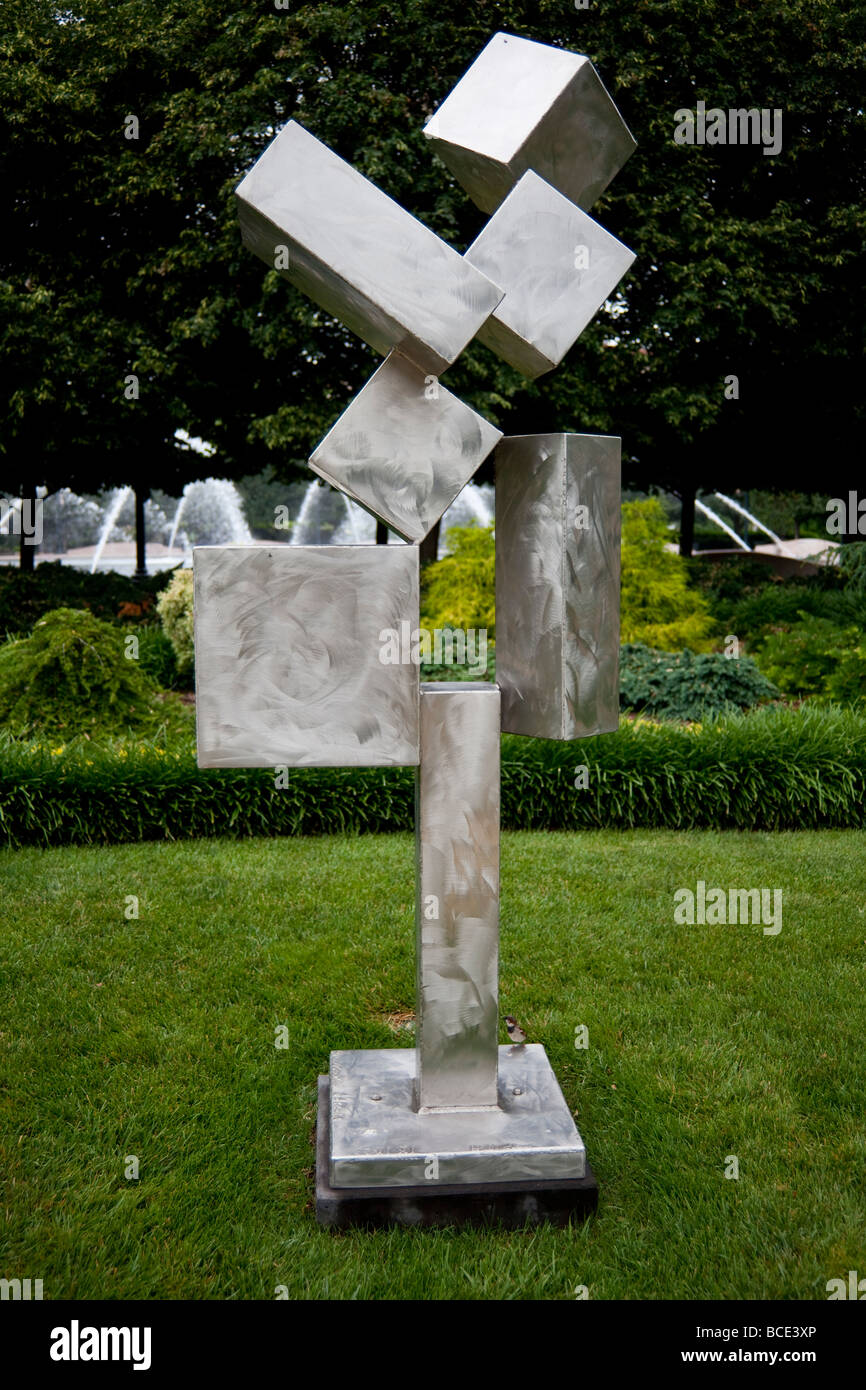 Cubi XI by David Smith, National Gallery of Art sculpture garden,  Washington DC, USA Stock Photo - Alamy